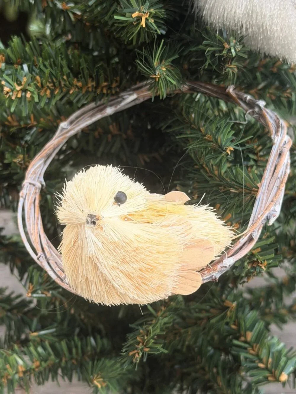 Vintage Lot of 9 Bird Themed Christmas Ornaments Woodland Rustic Tree Clip on